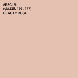 #E5C1B1 - Beauty Bush Color Image