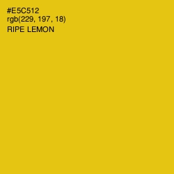 #E5C512 - Ripe Lemon Color Image