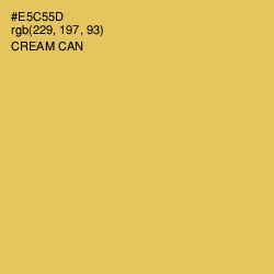 #E5C55D - Cream Can Color Image