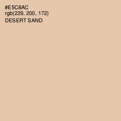 #E5C8AC - Desert Sand Color Image