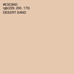 #E5C8AD - Desert Sand Color Image