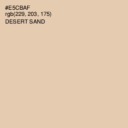 #E5CBAF - Desert Sand Color Image