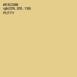 #E5CD8B - Putty Color Image