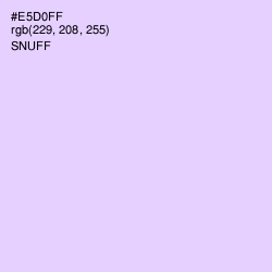 #E5D0FF - Snuff Color Image