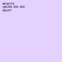 #E5D1FE - Snuff Color Image