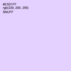 #E5D1FF - Snuff Color Image