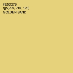 #E5D27B - Golden Sand Color Image