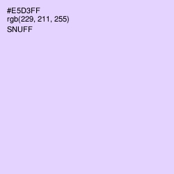 #E5D3FF - Snuff Color Image