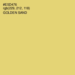 #E5D476 - Golden Sand Color Image