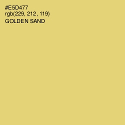 #E5D477 - Golden Sand Color Image