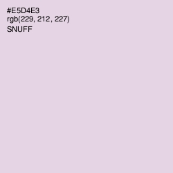 #E5D4E3 - Snuff Color Image