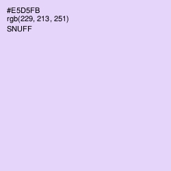 #E5D5FB - Snuff Color Image