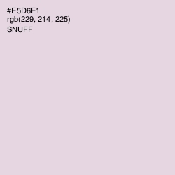 #E5D6E1 - Snuff Color Image