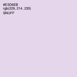 #E5D6EB - Snuff Color Image