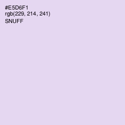 #E5D6F1 - Snuff Color Image