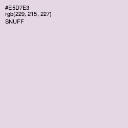 #E5D7E3 - Snuff Color Image