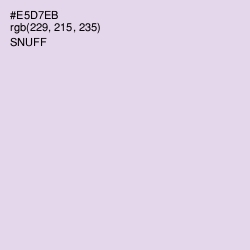 #E5D7EB - Snuff Color Image