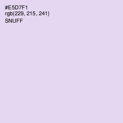 #E5D7F1 - Snuff Color Image