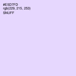 #E5D7FD - Snuff Color Image