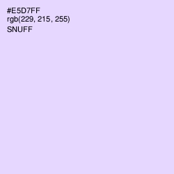 #E5D7FF - Snuff Color Image