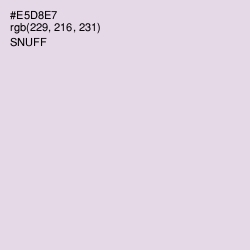 #E5D8E7 - Snuff Color Image