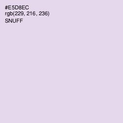 #E5D8EC - Snuff Color Image