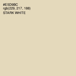 #E5D9BC - Stark White Color Image