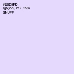 #E5D9FD - Snuff Color Image