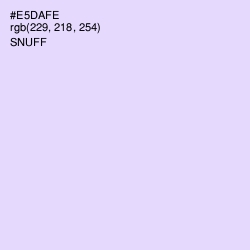 #E5DAFE - Snuff Color Image