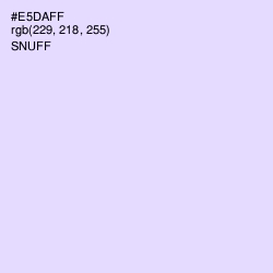 #E5DAFF - Snuff Color Image