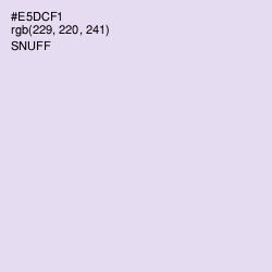 #E5DCF1 - Snuff Color Image