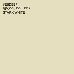 #E5DEBF - Stark White Color Image