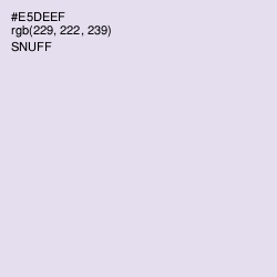 #E5DEEF - Snuff Color Image