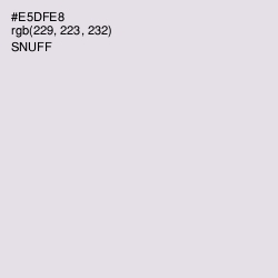 #E5DFE8 - Snuff Color Image