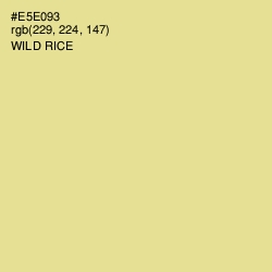 #E5E093 - Wild Rice Color Image