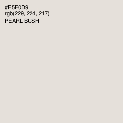 #E5E0D9 - Pearl Bush Color Image