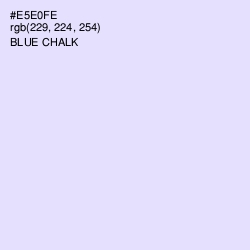 #E5E0FE - Blue Chalk Color Image