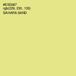 #E5E687 - Sahara Sand Color Image
