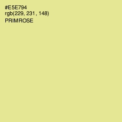 #E5E794 - Primrose Color Image