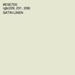 #E5E7D0 - Satin Linen Color Image