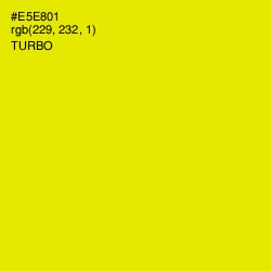 #E5E801 - Turbo Color Image