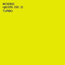 #E5E802 - Turbo Color Image