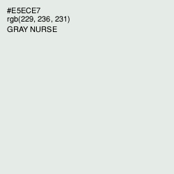#E5ECE7 - Gray Nurse Color Image
