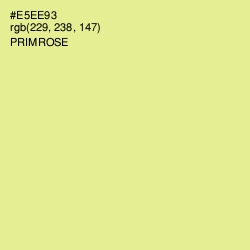 #E5EE93 - Primrose Color Image