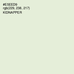 #E5EED9 - Kidnapper Color Image