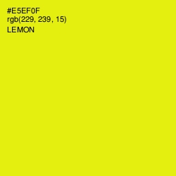 #E5EF0F - Lemon Color Image