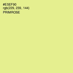 #E5EF90 - Primrose Color Image