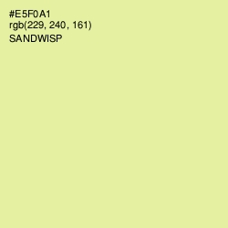 #E5F0A1 - Sandwisp Color Image