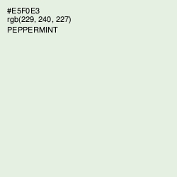 #E5F0E3 - Peppermint Color Image