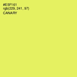 #E5F161 - Canary Color Image